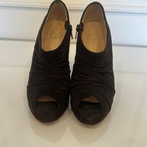 Christian Louboutin Peep Toe Booties